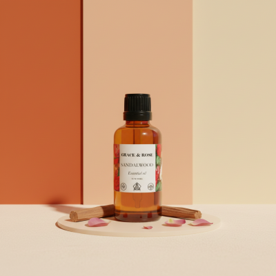 Pure Sandalwood Oil – Premium Natural Essential Oil for Skin, Hair & Aromatherapy