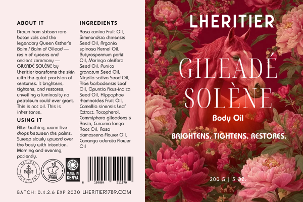 GILEADÉ SOLÈNE by Lheritier — Luxury Botanical Body Oil of Ancient Rarity & Luminous Radiance